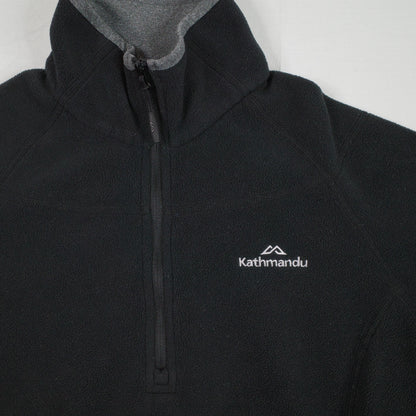 Kathmandu Jacket Thin Fleece Black Polartec Womens 8