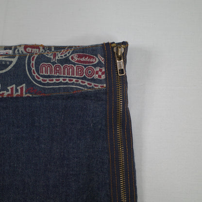 Boom Boom Jeans Shorts Womens Blue Dark Y2K Booty Shorts