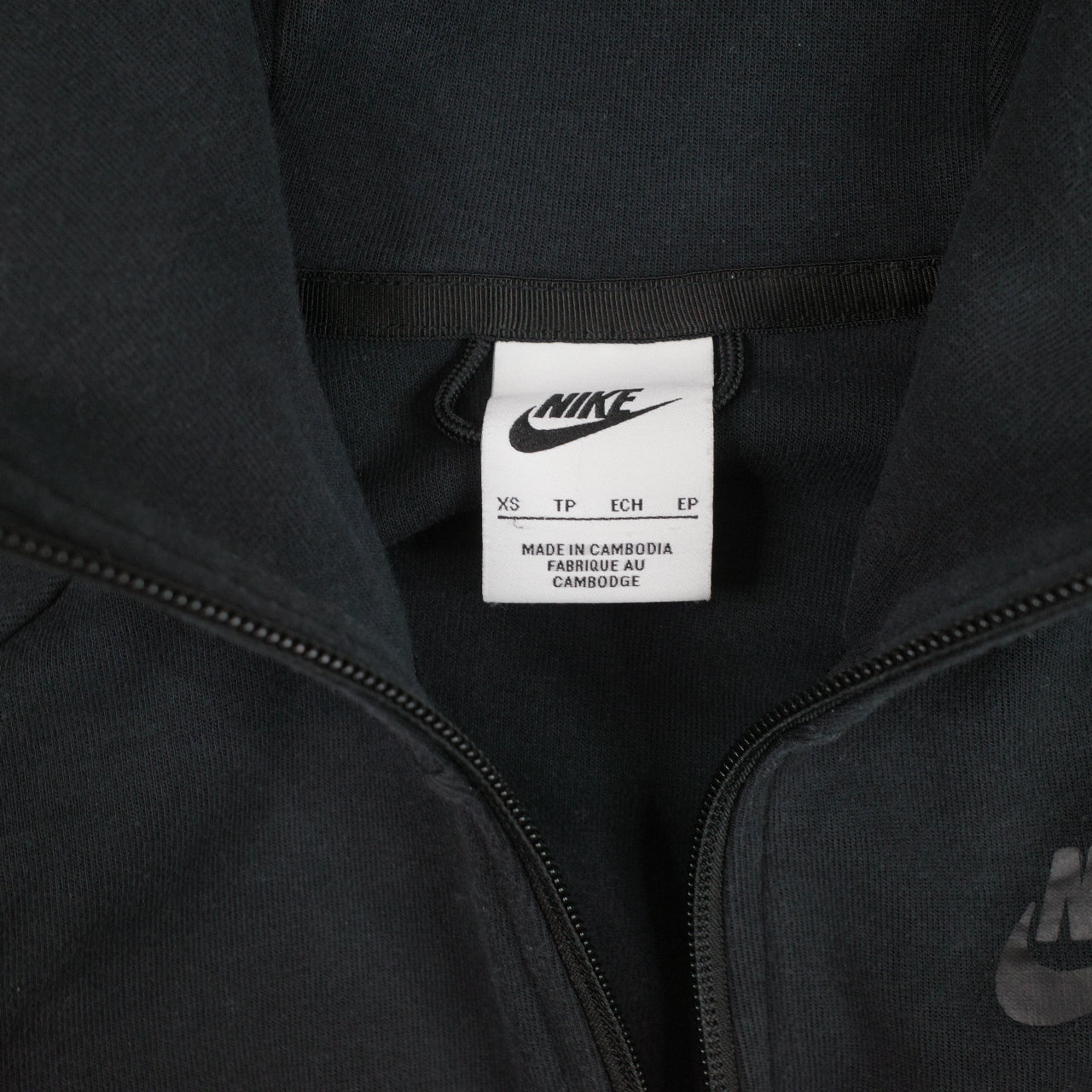 Nike Tech Fleece Jacket Womens XS Black Full Zip