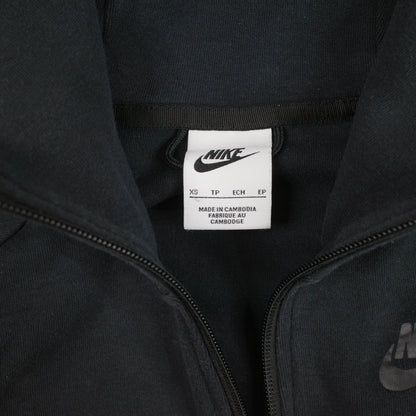 Nike Tech Fleece Jacket Womens XS Black Full Zip