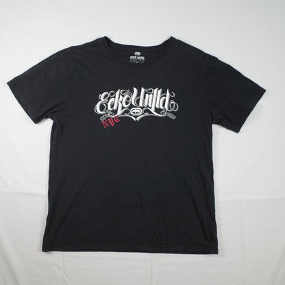 Ecko Unltd Black Graffiti Rhino Tee T Shirt Mens XL