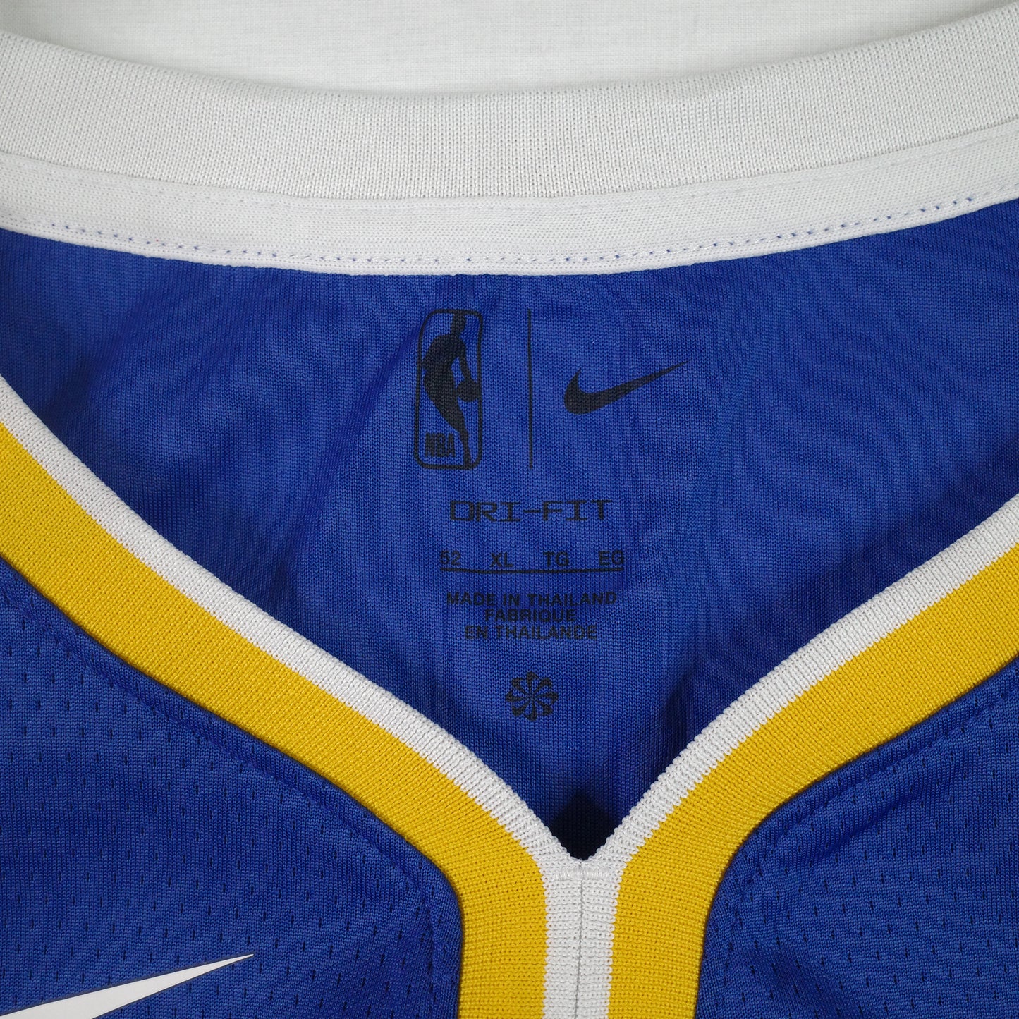 Nike Authentic Swingman Steph Curry Golden State Blue Home Jersey Size 52