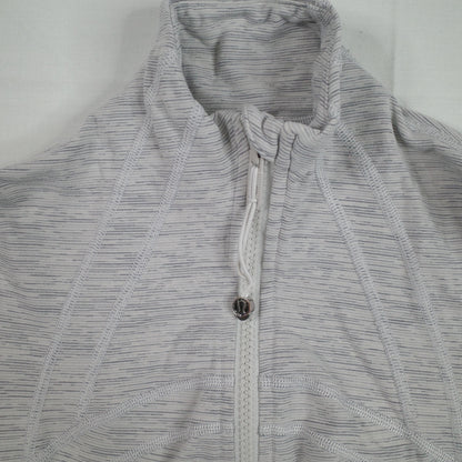 Lululemon Define Gray Quarter Zip Womens Size 0 167/74Y Yoga