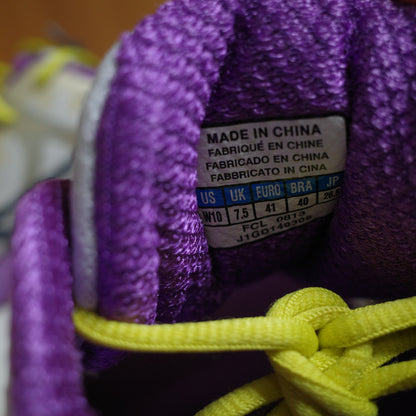 Mizuno Women's Size 10 Wave Rider 17 Running Shoes White Black Purple