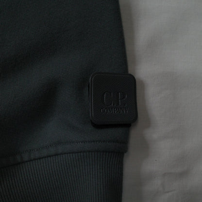 C.P. Company Metropolis Series Diagonal Raised Fleece Hoodie Grey Mens XL NWT