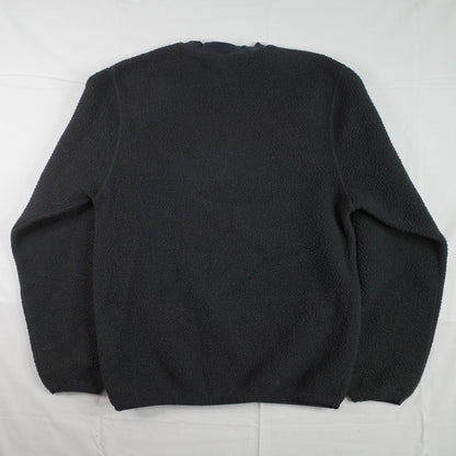 Nike Sportswear Essential Black Sherpa Fleece Sweatshirt Crewneck Mens Size XS