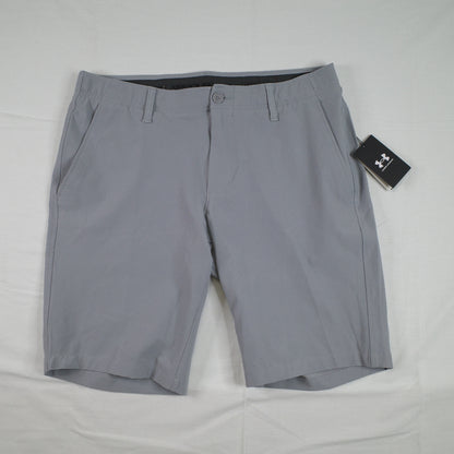 Under Armour Men Drive Tapered Shorts Size 36 UA Golf Water Repellent Grey New