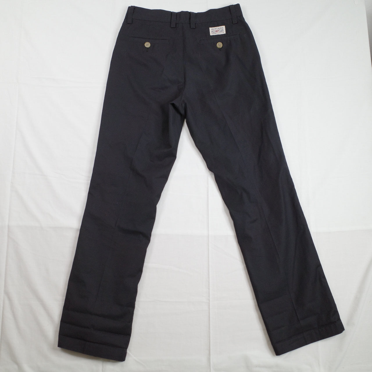 Vintage Polo Ralph Lauren Pants Mens 29 Navy RL67 Classic Chino Cargo 100% Cotton