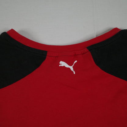 PUMA Scuderia Ferrari Drivers Logo Crew Neck Short Sleeve T-Shirt Mens Small