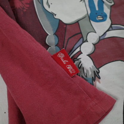 Vintage Samurai Champloo Anime Madman Otaku Wear 00's Faded Red Australia Release Small