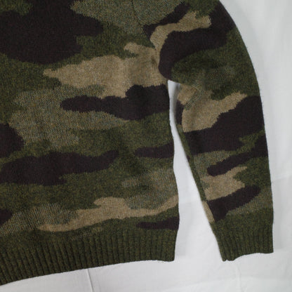 Polo Ralph Lauren Knit Camo Sweater Wool Mens Small