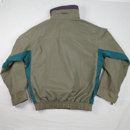 Columbia Bugaboo Olive Black Winter Jacket Radial Sleeve Mens Small Damaged Zip