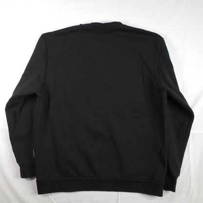 Hoodrich Black Large Crewneck Jumper Sweatshirt Chenille Embroidery Red Mens XL