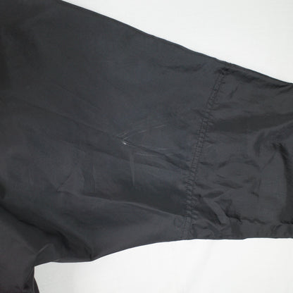 Vintage Nike Nylon Black Big Back Windbreaker Swoosh Coat Jacket Overcoat Mens Medium