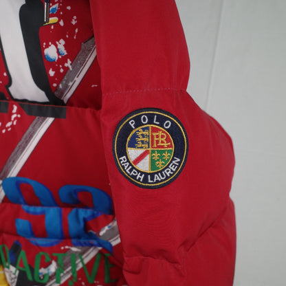 Polo Ralph Lauren Alpine Suicide Downhill Ski Down Puffer Jacket Mens Medium NWT RARE
