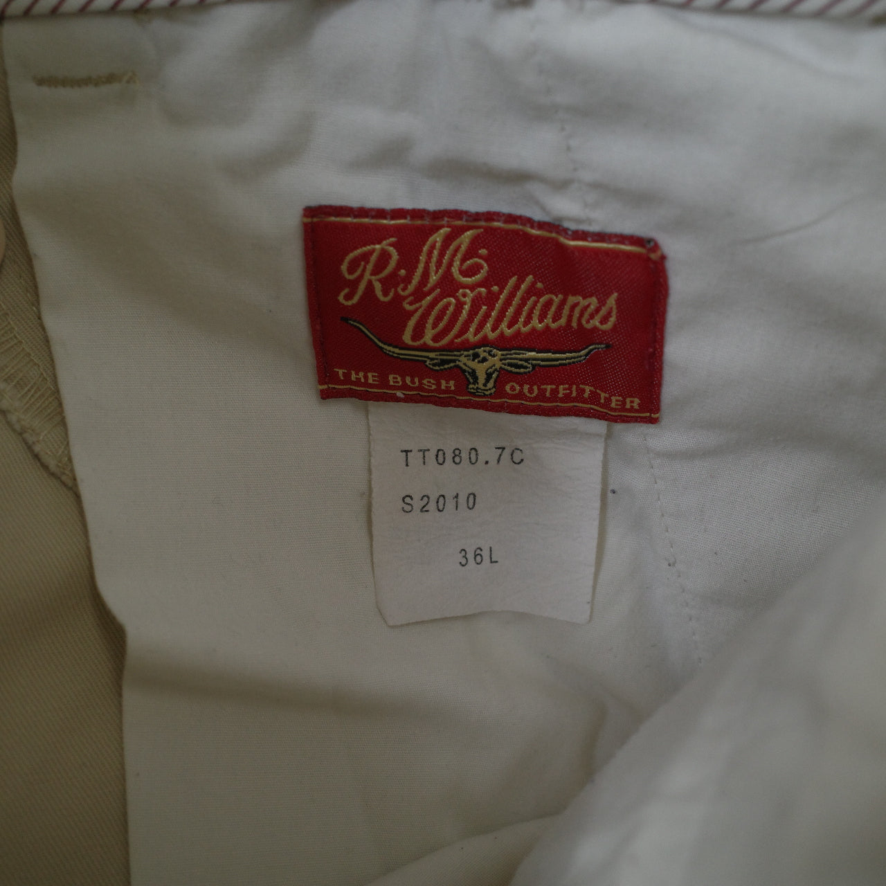 RM Williams Chino TT080 Beige Pants W36