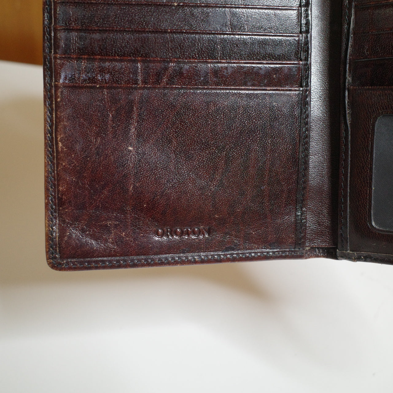 Vintage Oroton Leather Medium Grain Made In Australia Wallet Rectangle