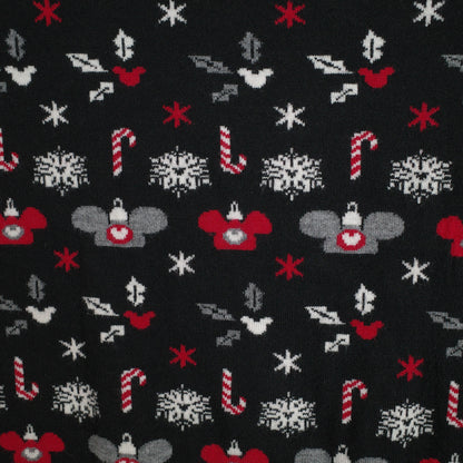 Disney Parks Black Mickey Icon Holiday Christmas Ornament Ugly Sweater Medium