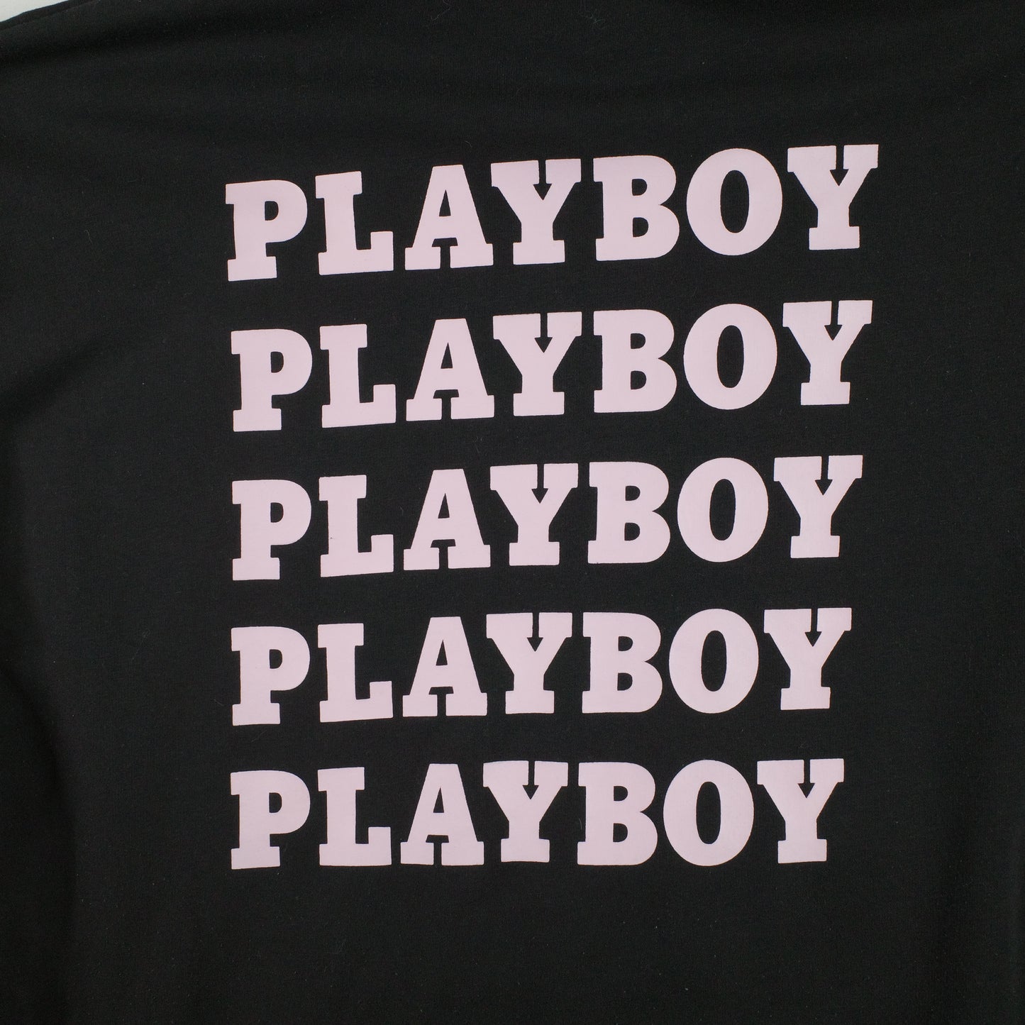 Playboy x Misguided Spell Out Back Print Embroidered Chest Logo Oversized Hoodie Sweater Womens 16