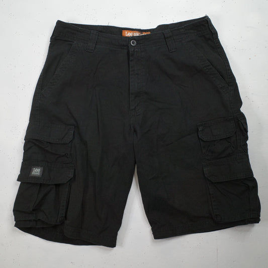 Lee Dungarees Black Cargo Shorts Men's 34