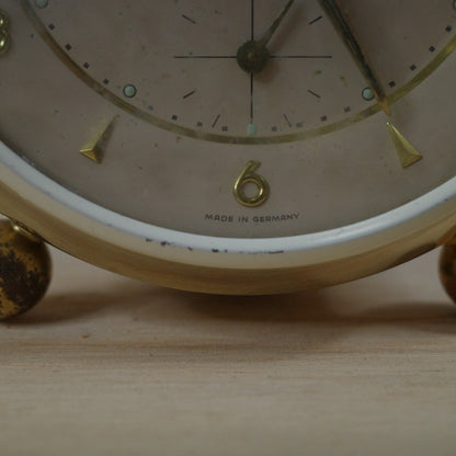 Vintage Junghans Trivox Silentic Silent-Tic Desk Alarm Clock German Made for parts