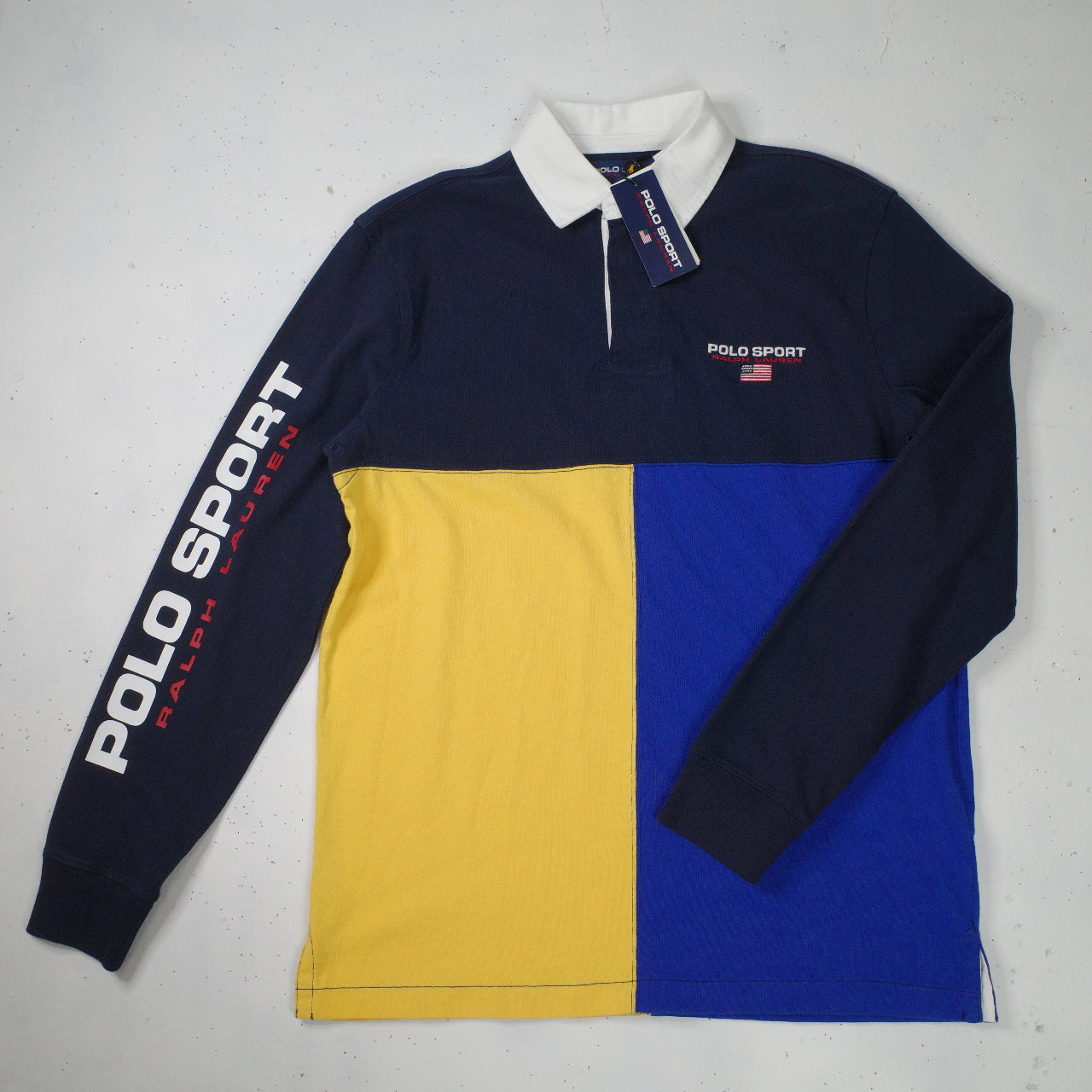 Polo Ralph Lauren Rugby Polo Color Block Mens Small New