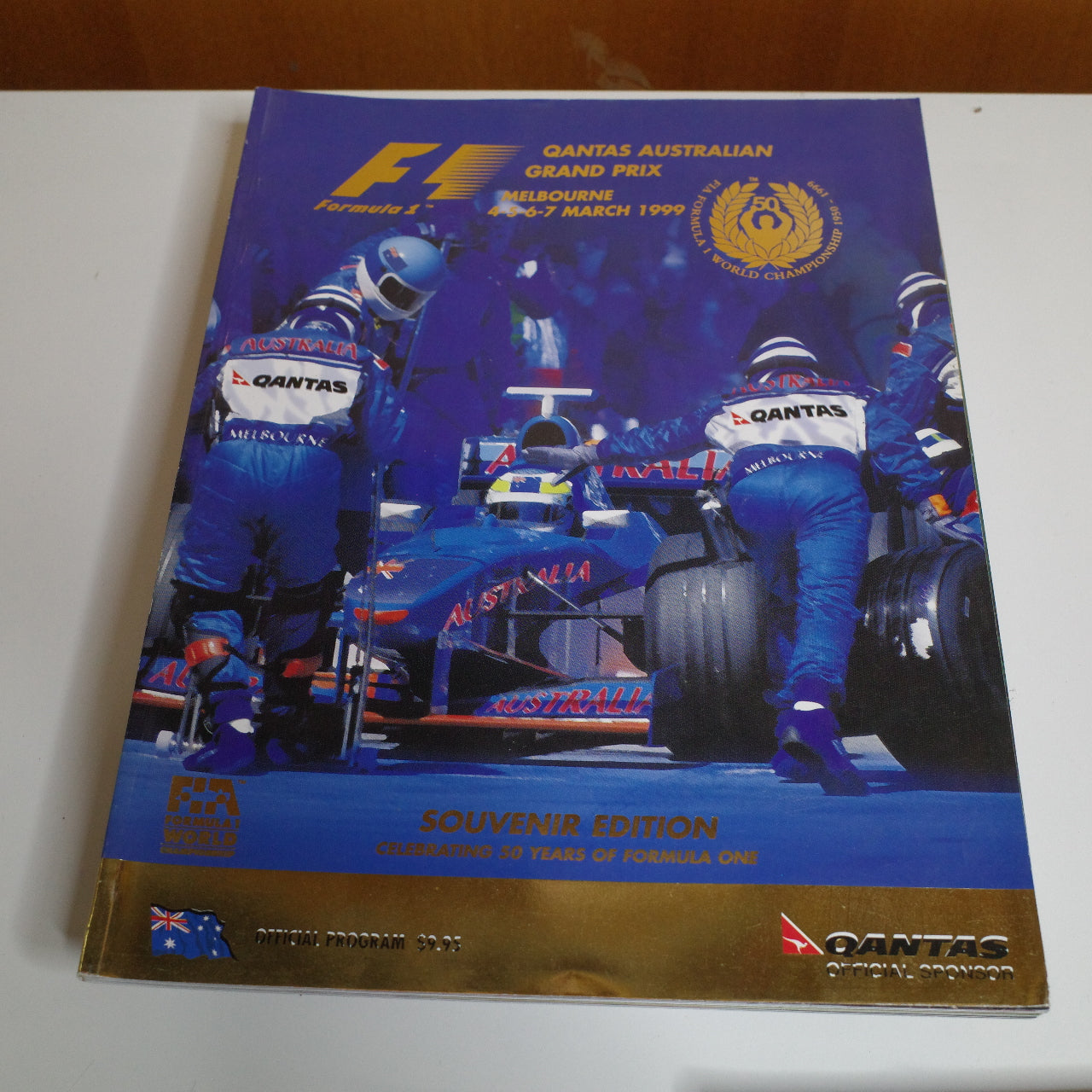 Lot of 7 Melbourne Australian Grand Prix Programs 1996 1997 1998 2000 2001 2002