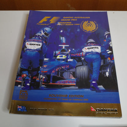 Lot of 7 Melbourne Australian Grand Prix Programs 1996 1997 1998 2000 2001 2002