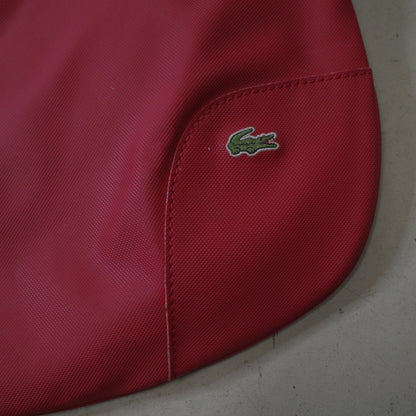 Lacoste Shoulder Bag Hobo Bag Red Leather