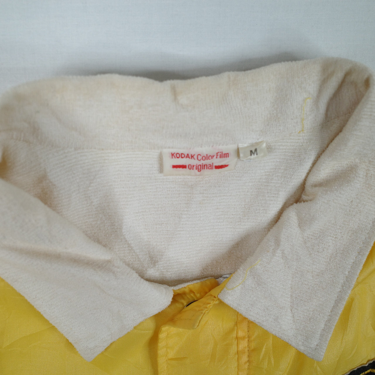 Vintage Kodak Colourfilm Yellow Bomber Worker Jacket Men's Medium Japan Fit
