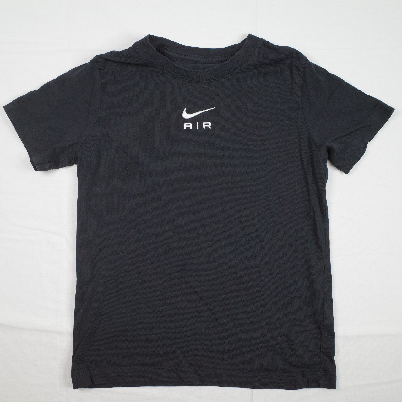 Nike Air Embroidered Center Logo Black Short Sleeve Womens T-Shirt M
