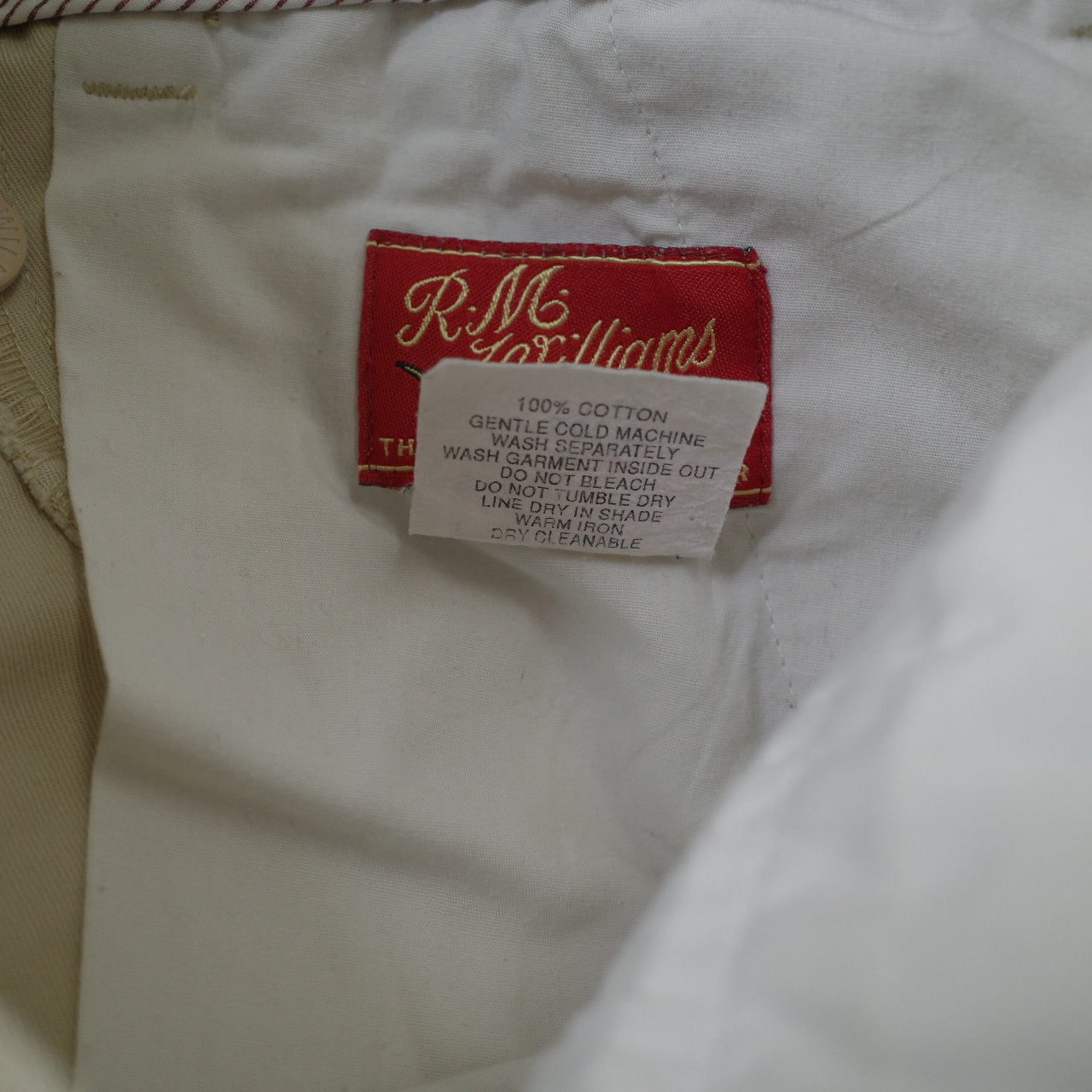 RM Williams Chino TT080 Beige Pants W36