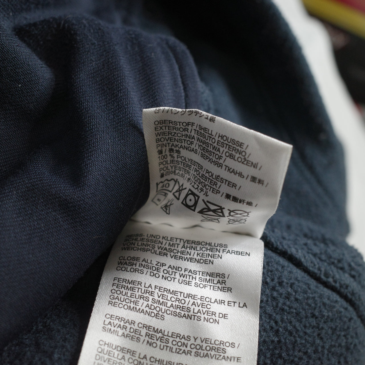 Jack Wolfskin Fleece Mens Medium Blue Nanuk 200 Paw Logo Jacket