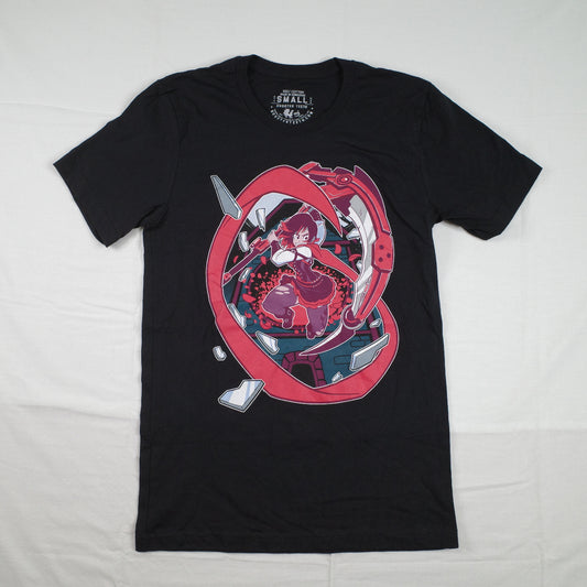 RWBY Rooster Teeth Ruby Rose T Shirt Front Graphic Short Sleeve Mens Small