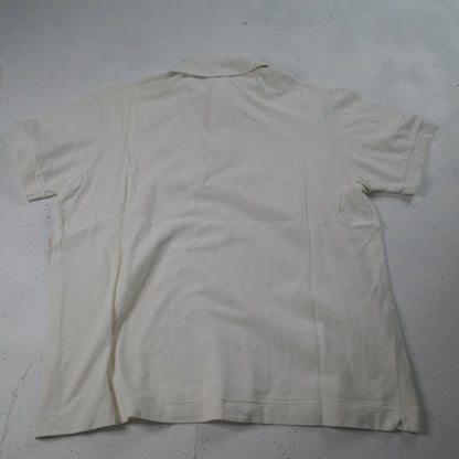 Vintage Lacoste Polo Shirt White Short Sleeve Mens Size 5 Large