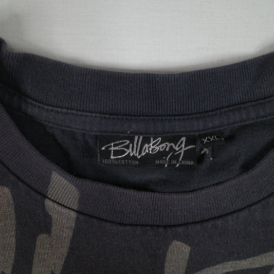 Vintage Billabong T Shirt Mens 2XL Gray Long Sleeve Y2k Skate Surf