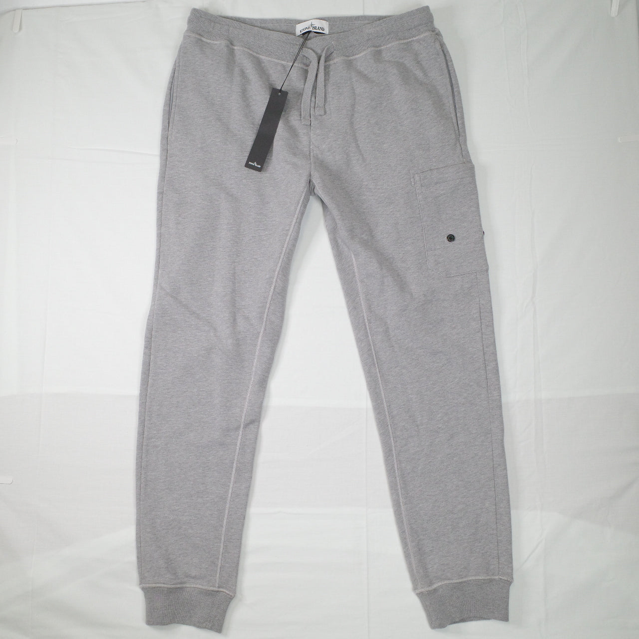 Stone Island Grey Active Track Pants Cotton Sweatpants Mens XL NWT missing badge