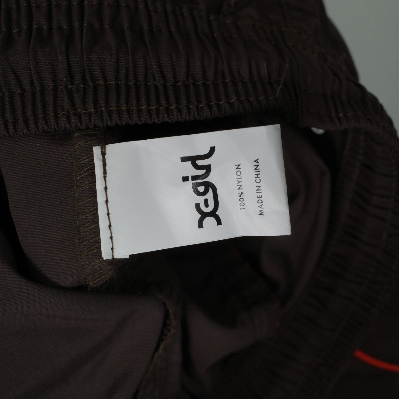 X-Girl Nylon Easy Pant - Mud Coloured Trackpants Womens Size 6 New