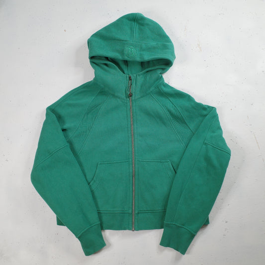Lululemon Scuba Oversized Full-Zip Hoodie Raceway Green Womens Medium~