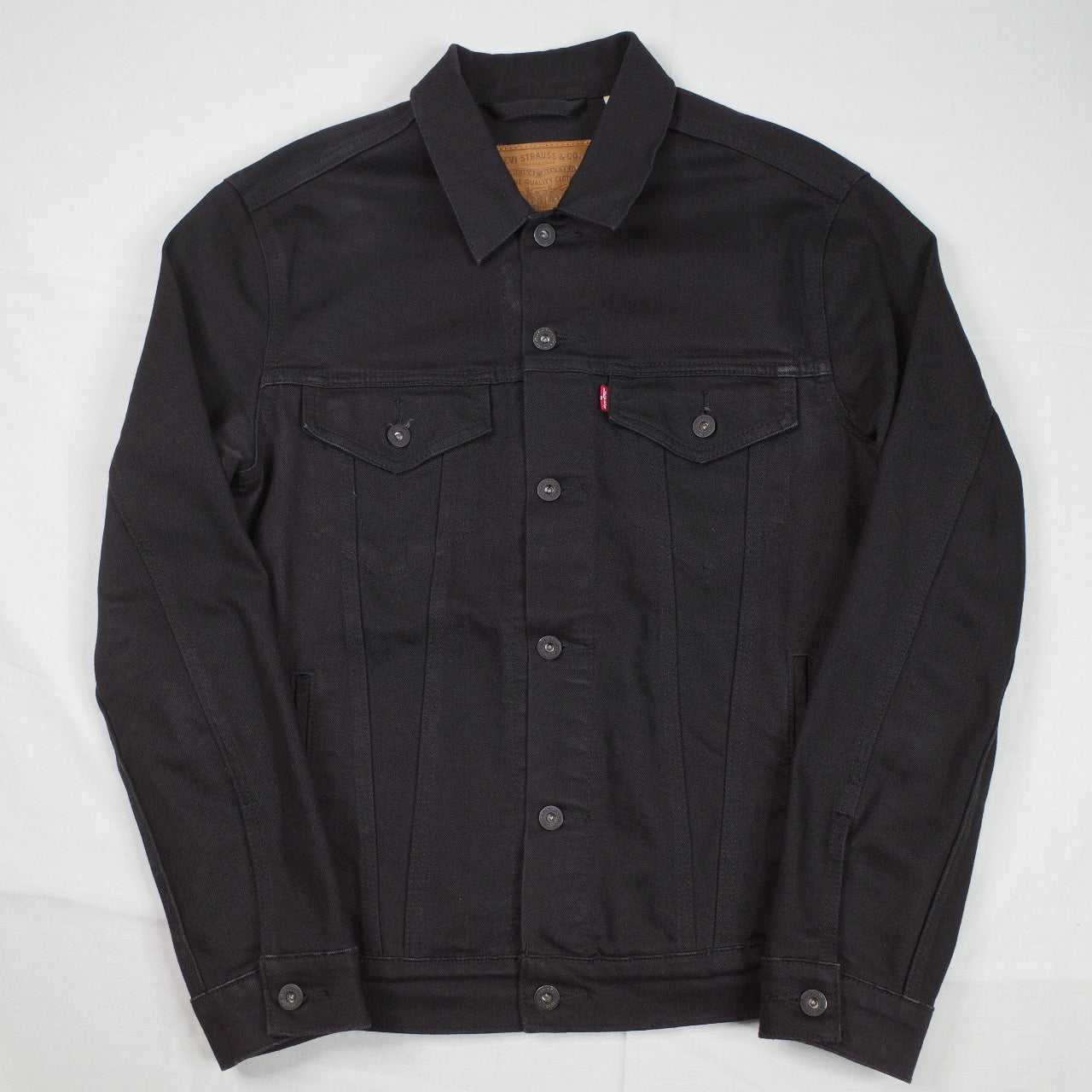 Levis Trucker Jacket Black Dark Horse WaterLess® Mens Large