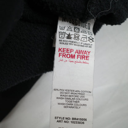 Playboy x Misguided Spell Out Back Print Embroidered Chest Logo Oversized Hoodie Sweater Womens 16