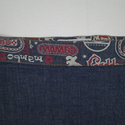 Boom Boom Jeans Shorts Womens Blue Dark Y2K Booty Shorts