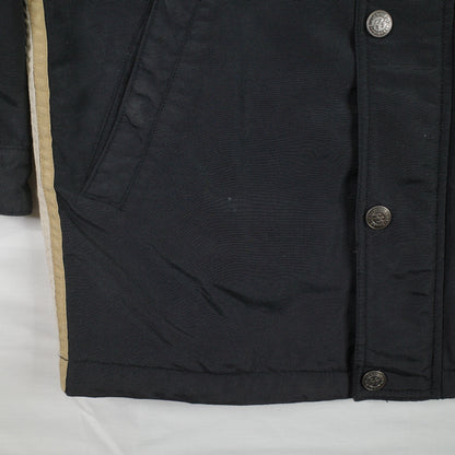 Vintage Billabong Black  Full Zip Hooded Piping Jacket Mens Extra Small 90's