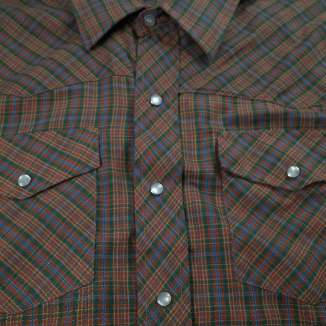 Vintage Ranchaire Pearl Snap Button Long Sleeve Shirt Mens XL