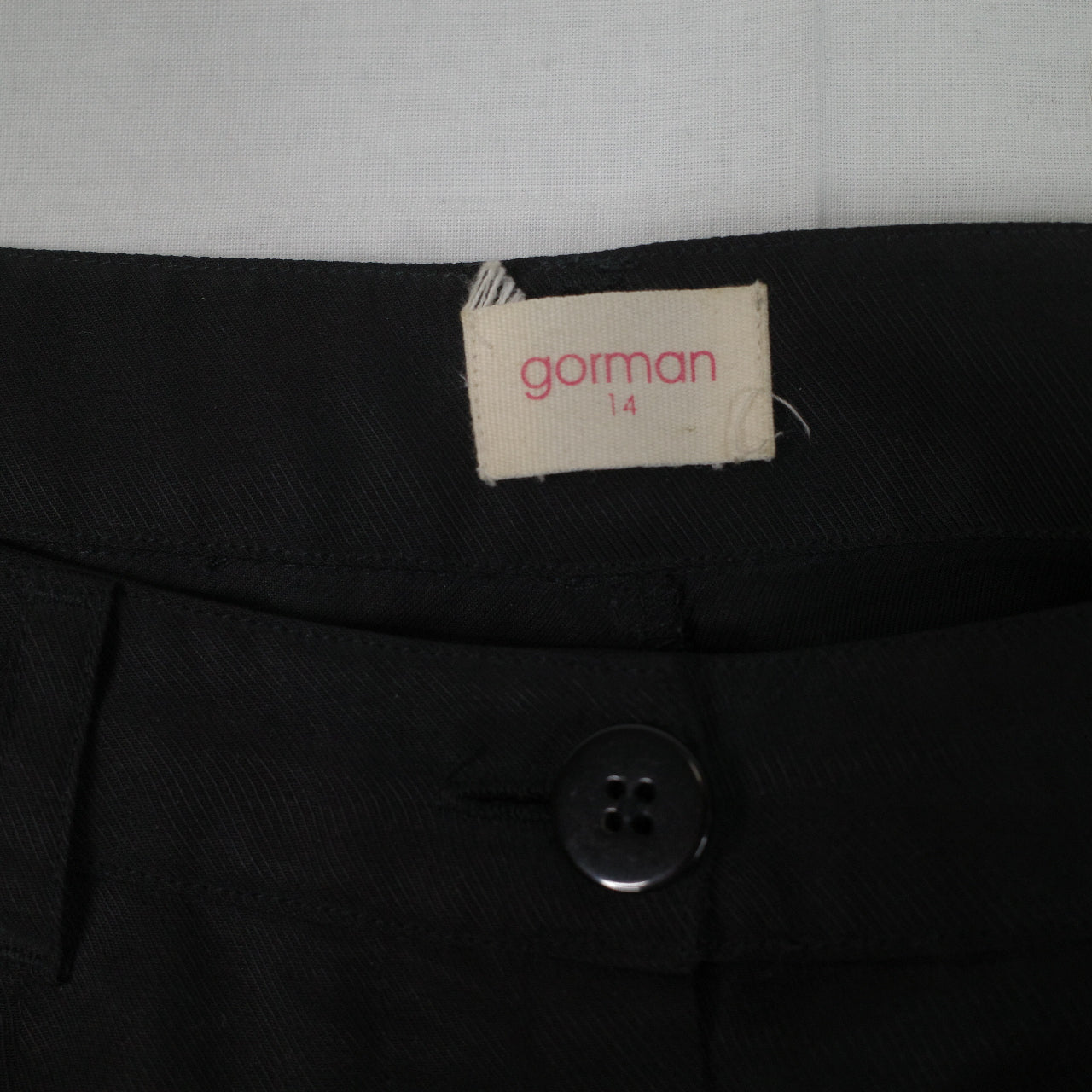 Gorman Black Cotton Mid Rise Pleated Trousers Workwear Corporate Womens 4