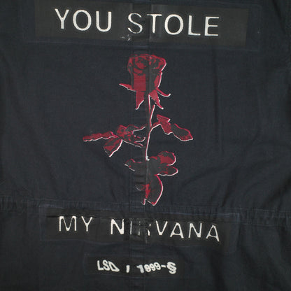 Ksubi Field Jacket You Stole My Nirvana Black Button Up Mens Large