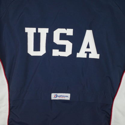 USA Deaf Sports Federation 2005 Melbourne Track Jacket Made In USA Mens XL