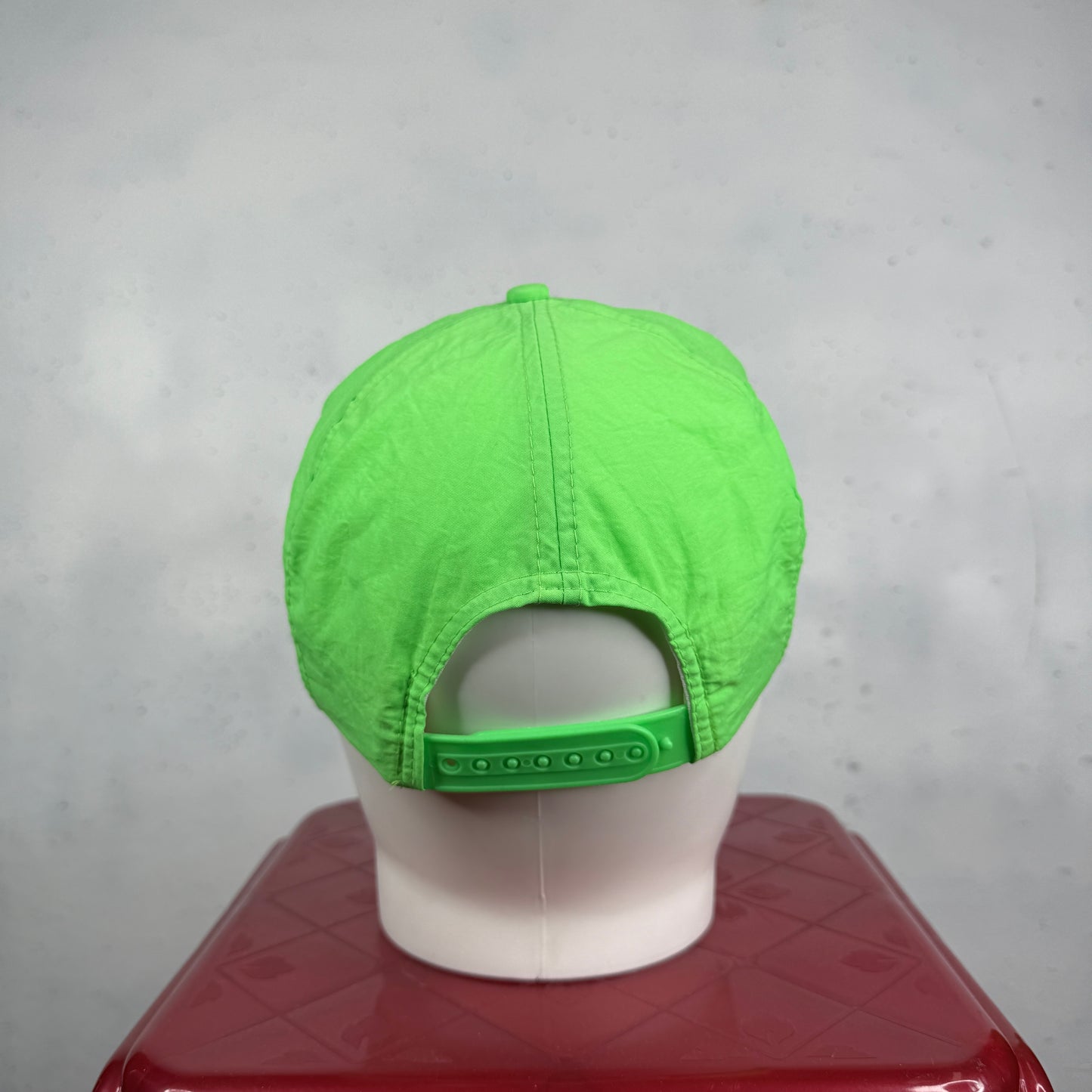 Vintage Adidas Hat Adult Neon Green Nylon Snapback Cap