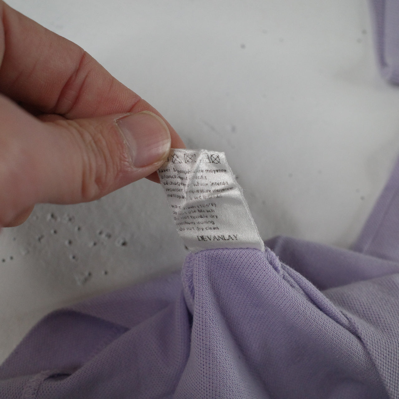 Vintage Lacoste Polo Shirt Lavender Purple Short Sleeve Mens Size 4 Medium