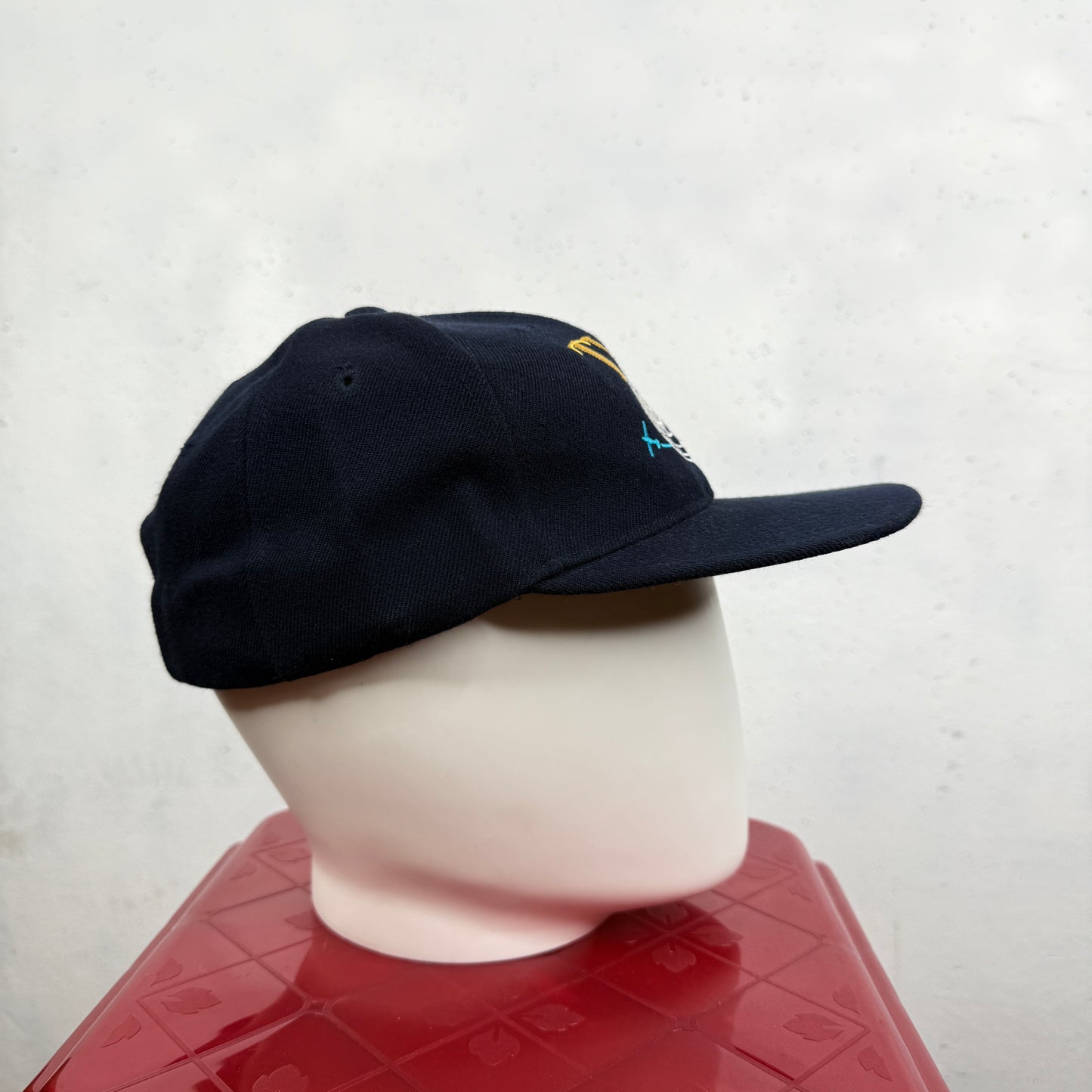 Vintage TVSA World Flying Navy Snapback Cap
